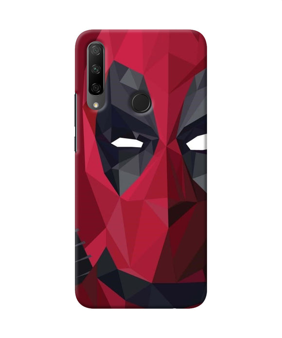Abstract deadpool half mask Honor 9X Back Cover