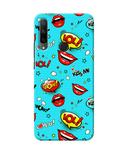 Lol lips print Honor 9X Back Cover