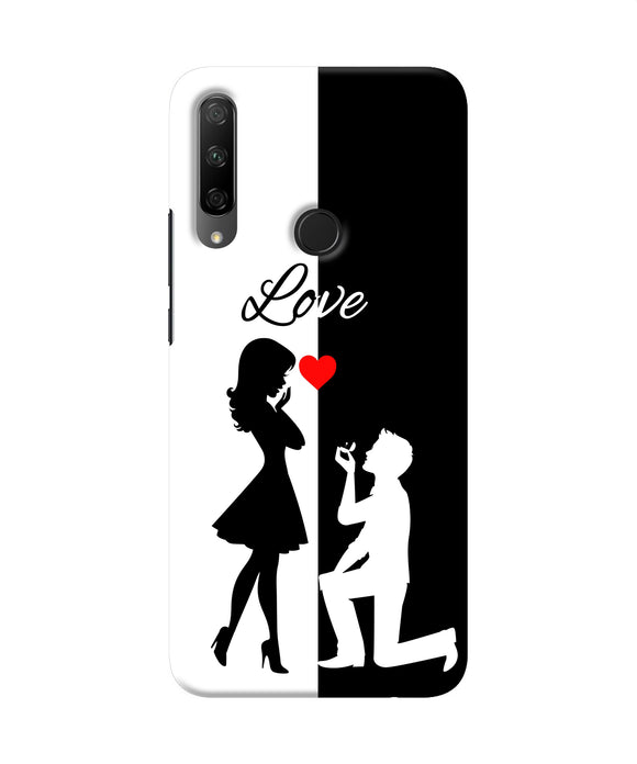 Love propose black and white Honor 9X Back Cover