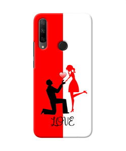 Love propose red and white Honor 9X Back Cover