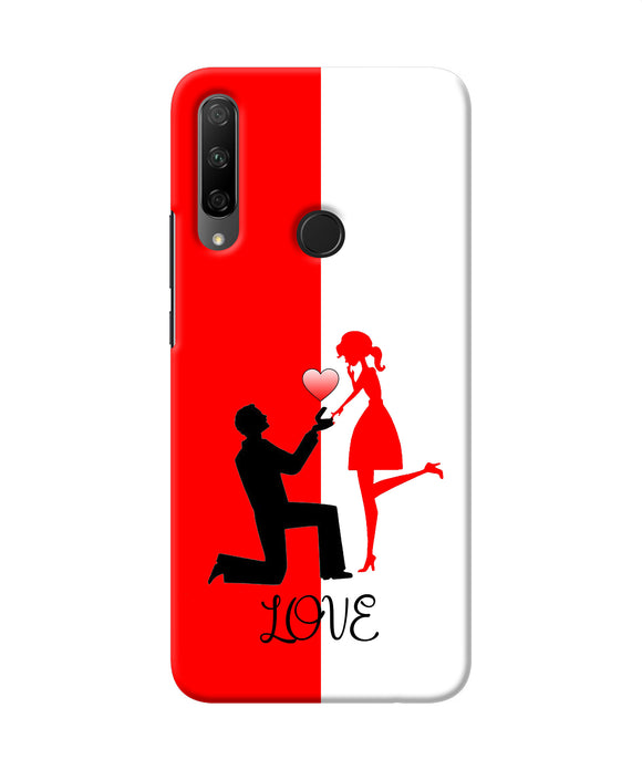 Love propose red and white Honor 9X Back Cover