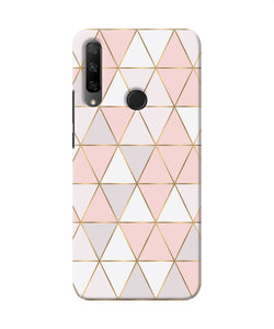 Abstract pink triangle pattern Honor 9X Back Cover