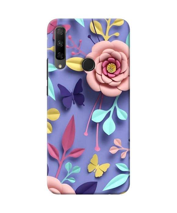 Flower canvas Honor 9X Back Cover