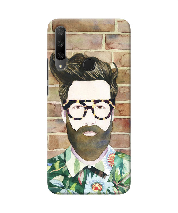 Beard man with glass Honor 9X Back Cover