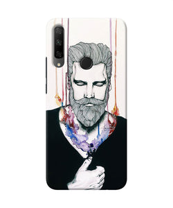 Beard man character Honor 9X Back Cover