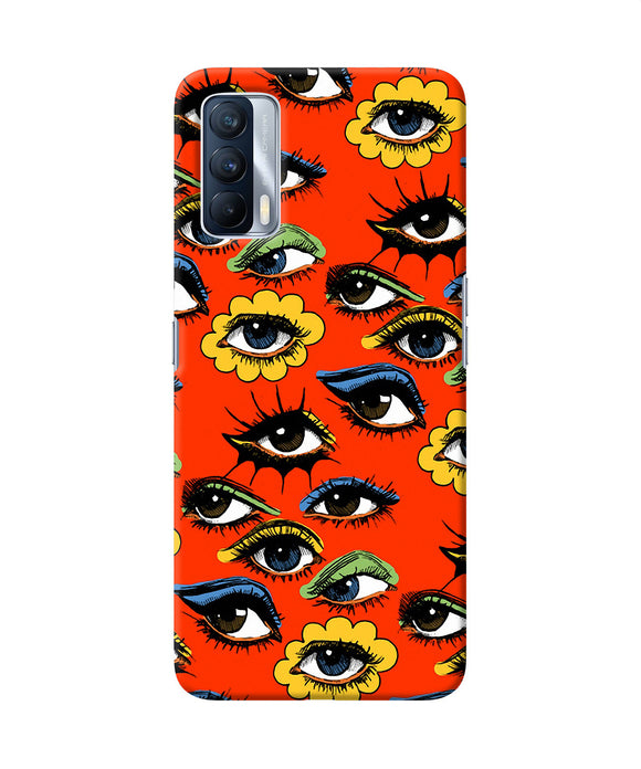 Abstract eyes pattern Realme X7 Back Cover