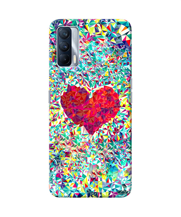 Red heart print Realme X7 Back Cover