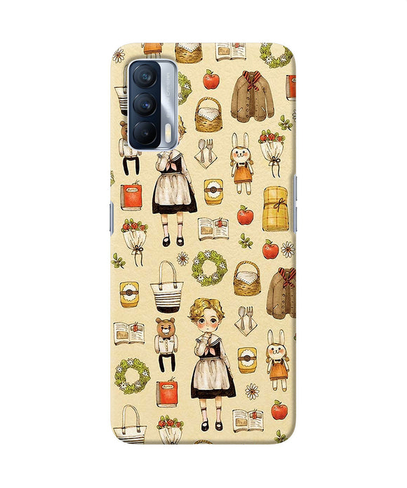 Canvas girl print Realme X7 Back Cover