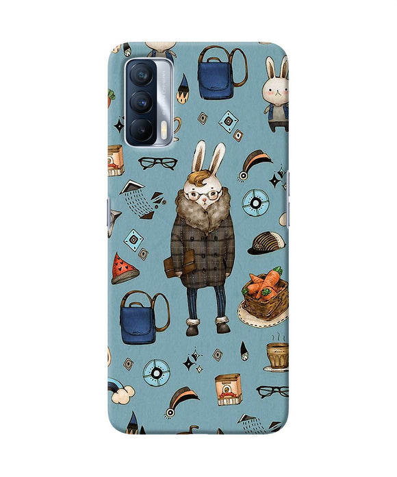 Canvas rabbit print Realme X7 Back Cover