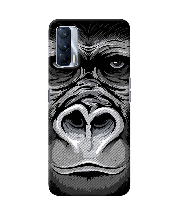 Black chimpanzee Realme X7 Back Cover
