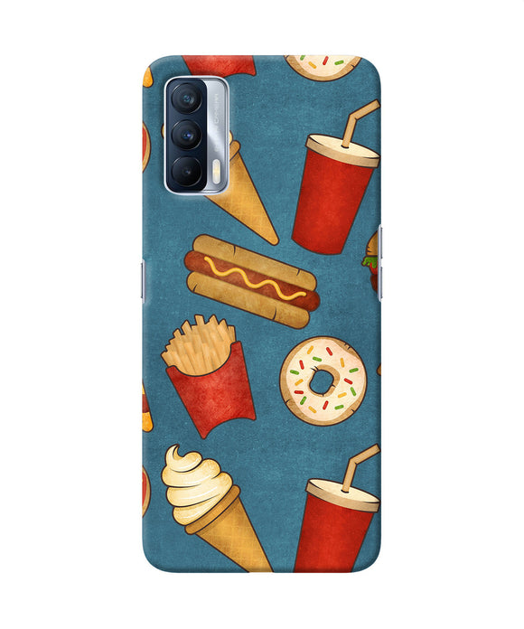 Abstract food print Realme X7 Back Cover