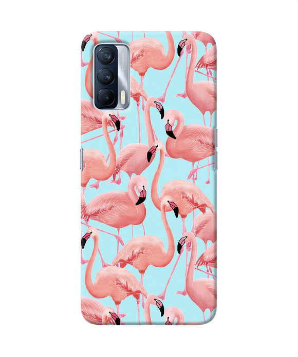 Abstract sheer bird print Realme X7 Back Cover