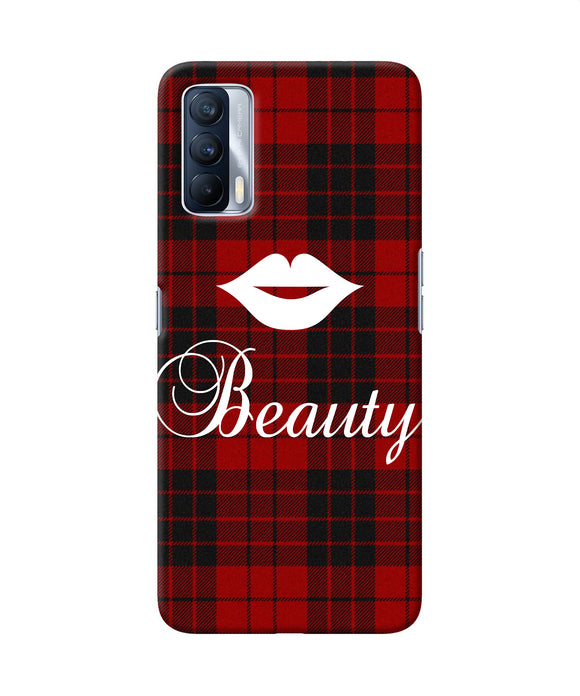 Beauty red square Realme X7 Back Cover