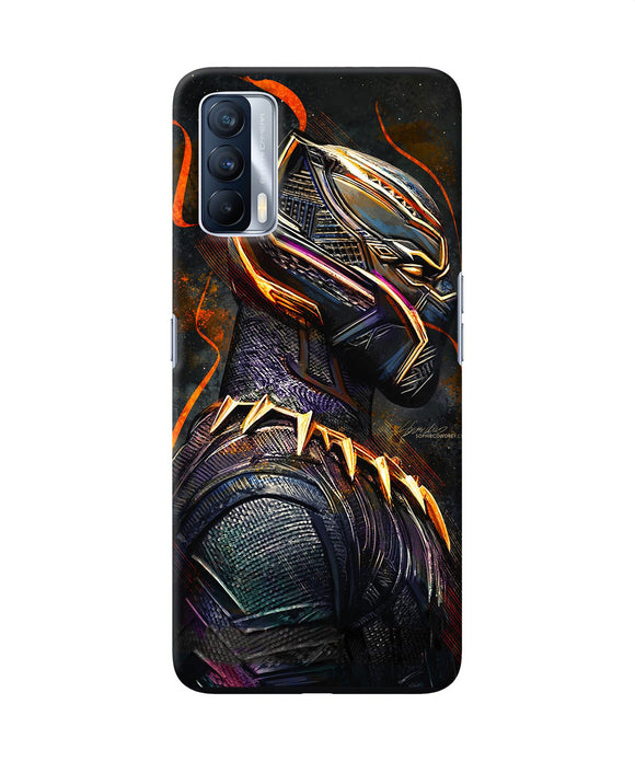Black panther side face Realme X7 Back Cover