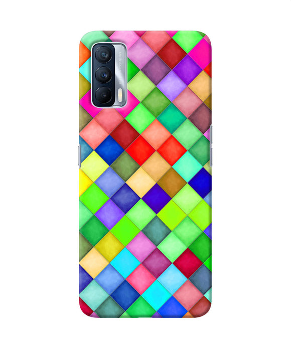 Abstract colorful squares Realme X7 Back Cover