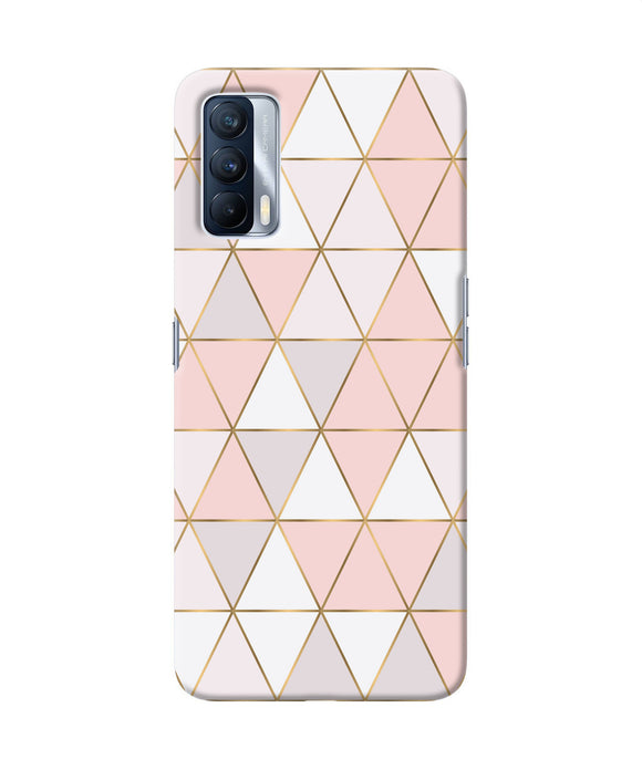 Abstract pink triangle pattern Realme X7 Back Cover