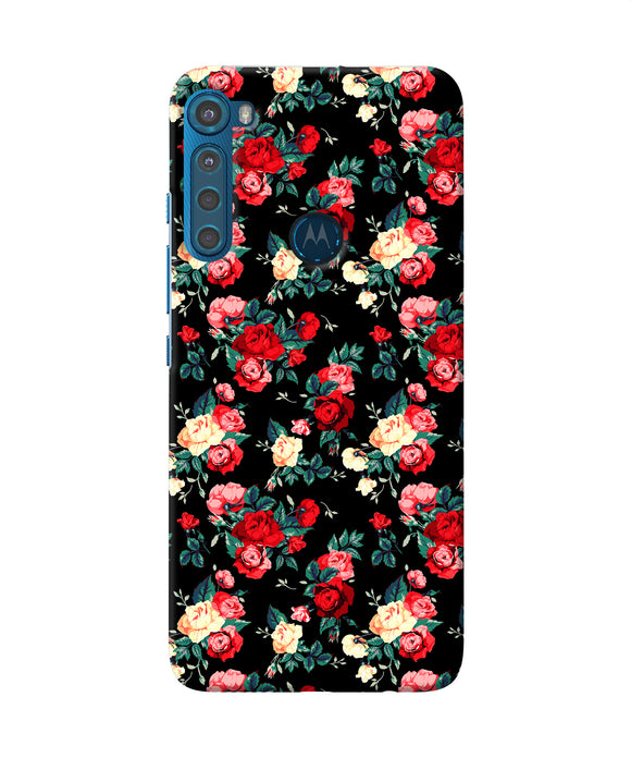 Rose Pattern Motorola One Fusion Plus Back Cover
