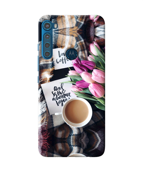 Love Coffee Quotes Motorola One Fusion Plus Back Cover