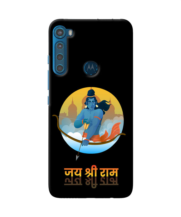 Black Jay Shree Ram Motorola One Fusion Plus Back Cover