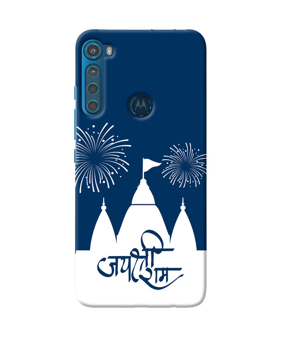 Jay Shree Ram Temple Fireworkd Motorola One Fusion Plus Back Cover