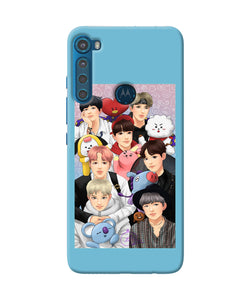 BTS with animals Motorola One Fusion Plus Back Cover
