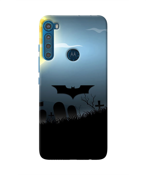 Batman Scary cemetry Motorola One Fusion Plus Real 4D Back Cover