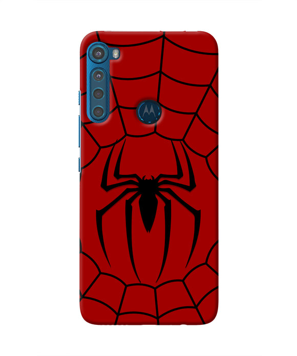 Spiderman Web Motorola One Fusion Plus Real 4D Back Cover