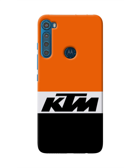 KTM Colorblock Motorola One Fusion Plus Real 4D Back Cover