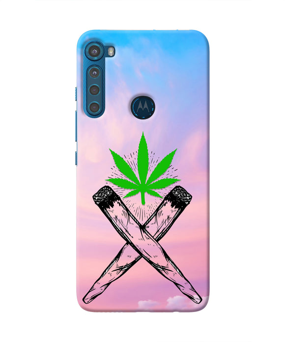 Weed Dreamy Motorola One Fusion Plus Real 4D Back Cover