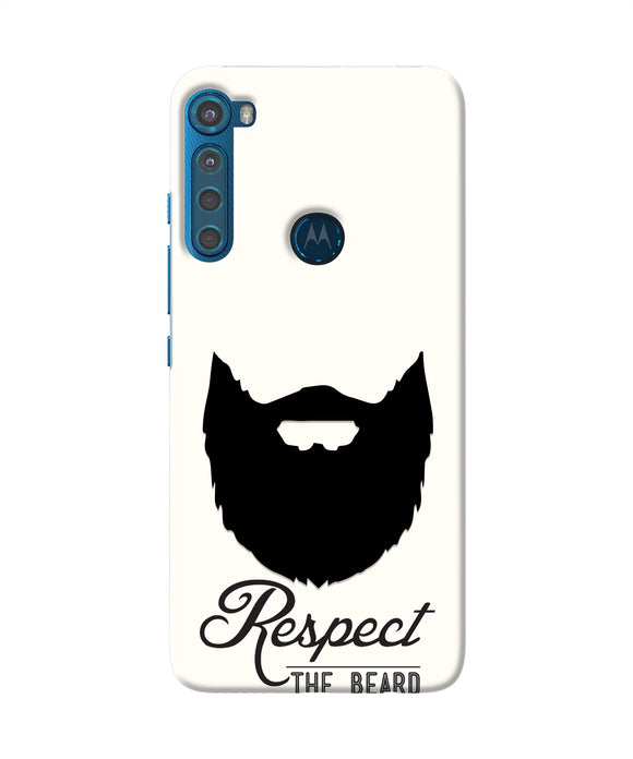 Respect the Beard Motorola One Fusion Plus Real 4D Back Cover