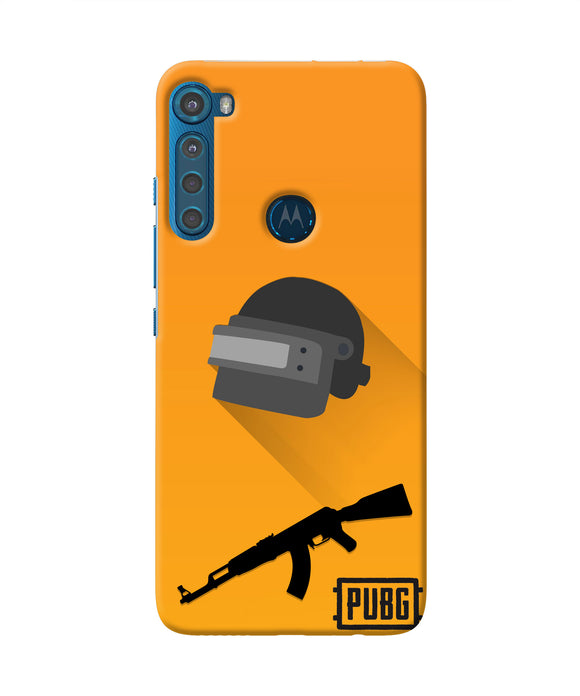 PUBG Helmet and Gun Motorola One Fusion Plus Real 4D Back Cover