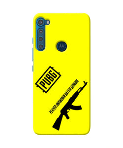 PUBG AKM Gun Motorola One Fusion Plus Real 4D Back Cover