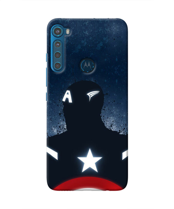 Captain america Shield Motorola One Fusion Plus Real 4D Back Cover