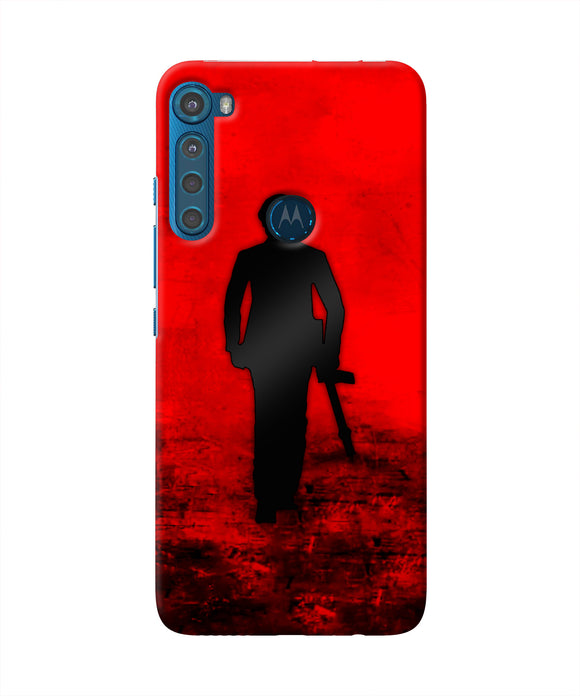 Rocky Bhai with Gun Motorola One Fusion Plus Real 4D Back Cover