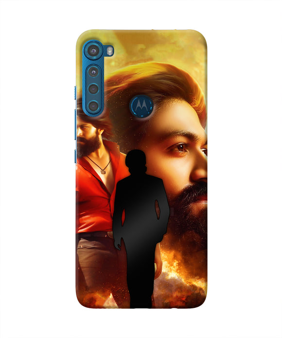 Rocky Bhai Walk Motorola One Fusion Plus Real 4D Back Cover