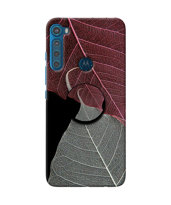 Leaf Pattern Motorola One Fusion Plus Pop Case