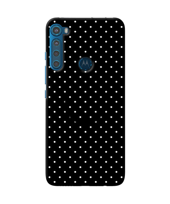 White Dots Motorola One Fusion Plus Pop Case