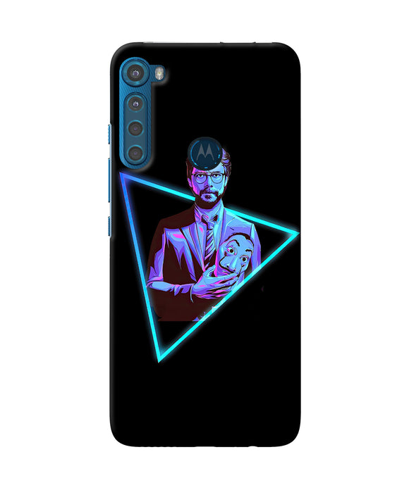 Money Heist Professor In Pub Motorola One Fusion Plus Back Cover