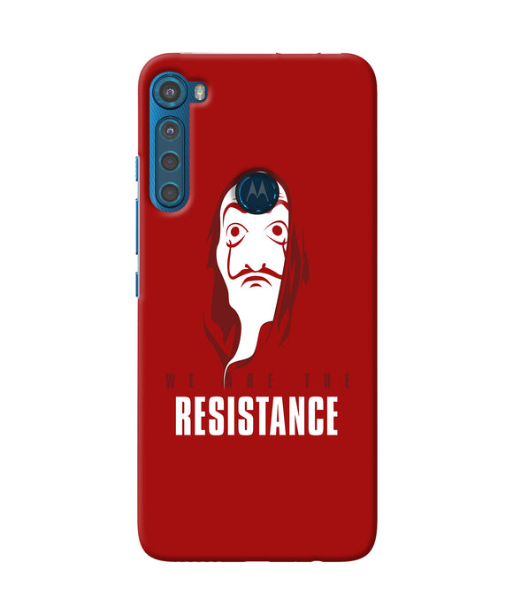 Money Heist Resistance Quote Motorola One Fusion Plus Back Cover