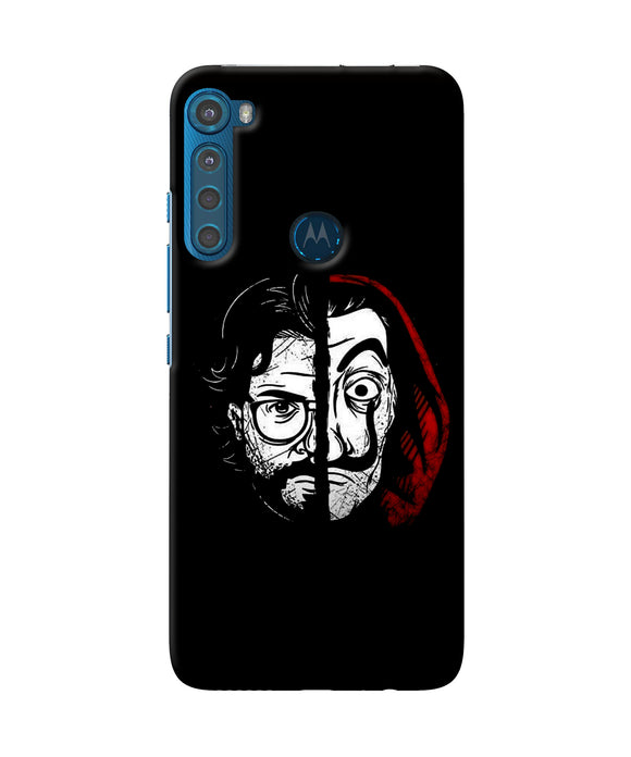 Money Heist Professor Mask Sketch Motorola One Fusion Plus Back Cover