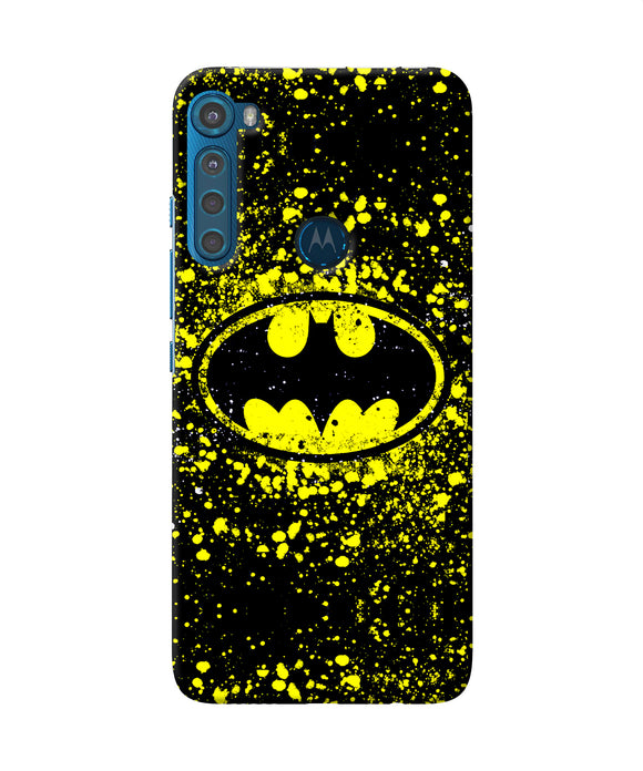 Batman last knight print yellow Motorola One Fusion Plus Back Cover