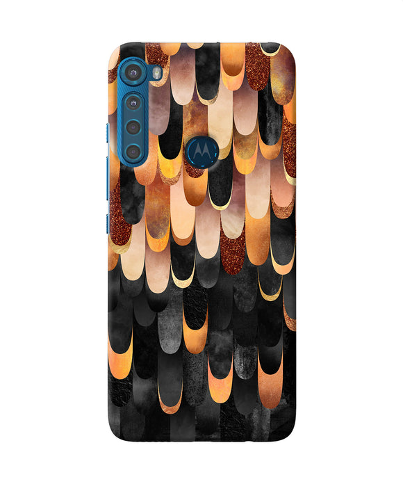 Abstract wooden rug Motorola One Fusion Plus Back Cover