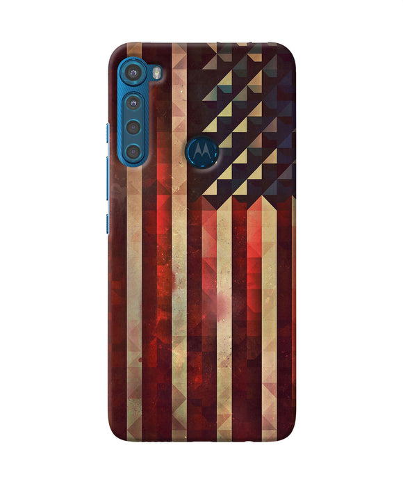 Vintage US flag Motorola One Fusion Plus Back Cover