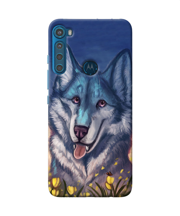 Cute wolf Motorola One Fusion Plus Back Cover