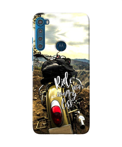 Ride more worry less Motorola One Fusion Plus Back Cover