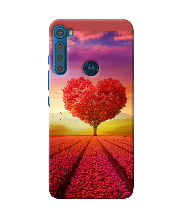Natural heart tree Motorola One Fusion Plus Back Cover