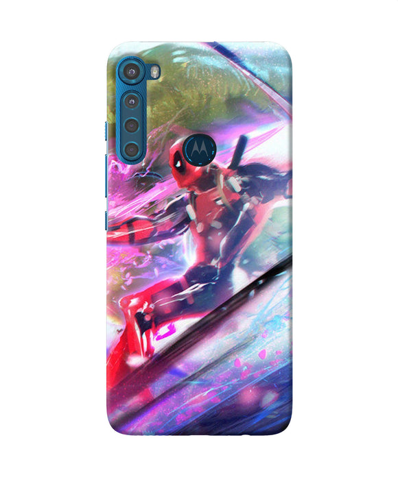 Deadpool super hero Motorola One Fusion Plus Back Cover