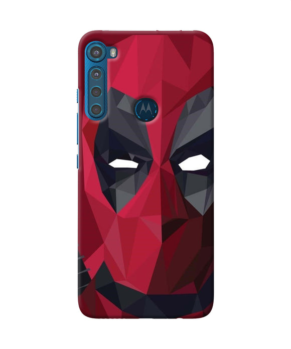 Abstract deadpool mask Motorola One Fusion Plus Back Cover