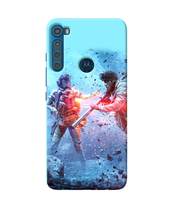 Pubg water fight Motorola One Fusion Plus Back Cover