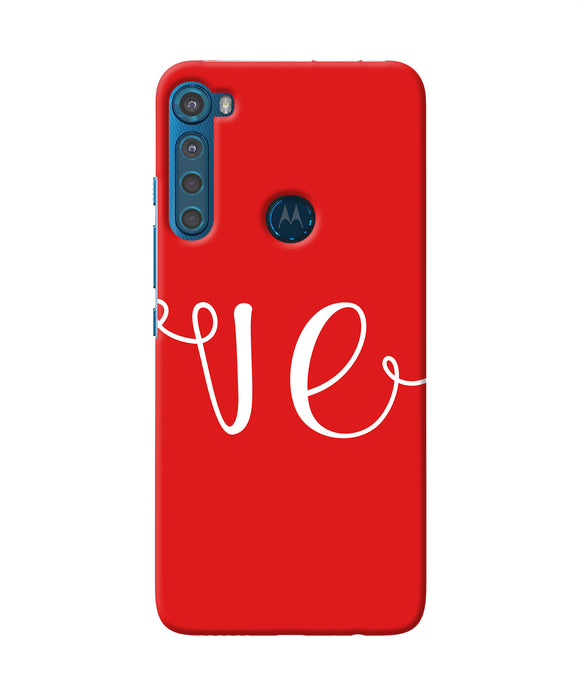 Love two Motorola One Fusion Plus Back Cover